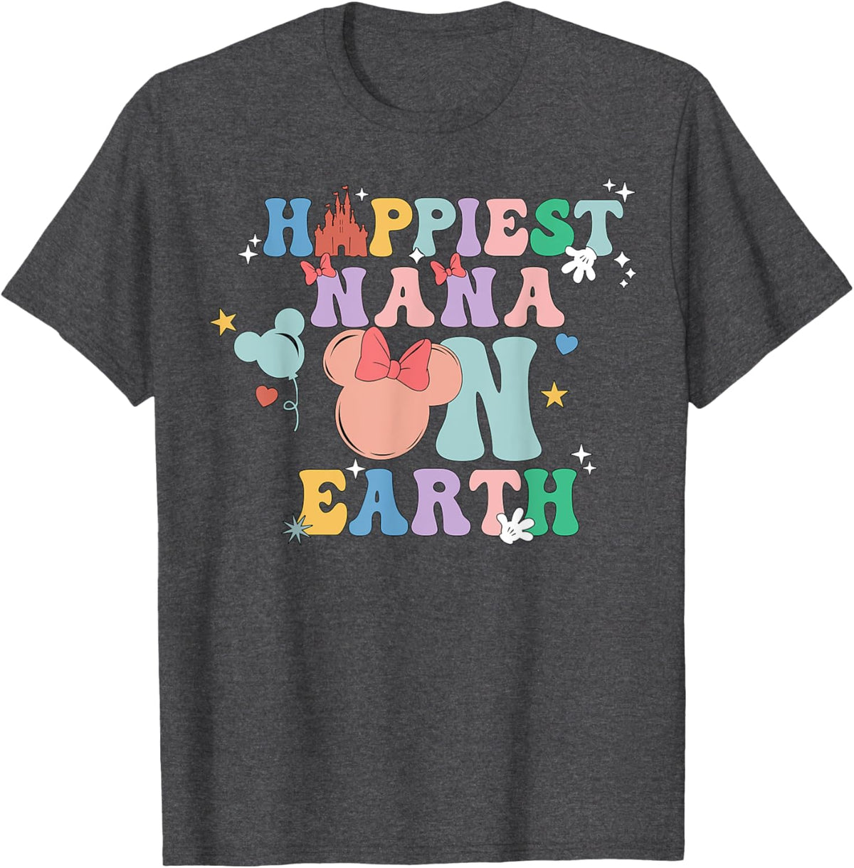 Happiest Nana On Earth Groovy Mom Mother&#39;s Day Mother Shirt