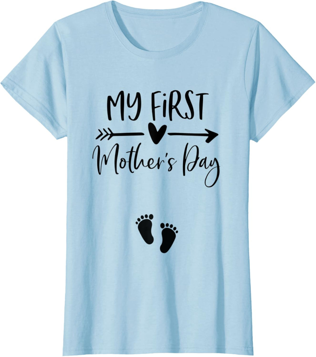Womens My First Mothers Day Pregnancy Announcement Shirt Mom to Be
