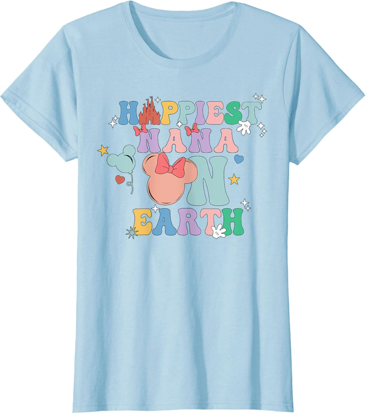 Happiest Nana On Earth Groovy Mom Mother&#39;s Day Mother Shirt
