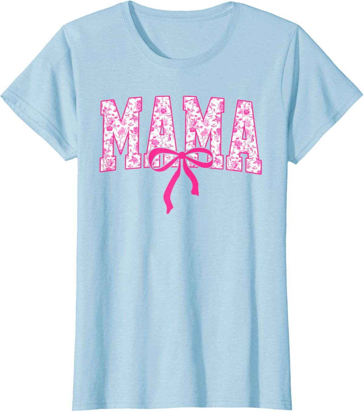 Coquette Pink Chinoiserie Mama Floral Bow Mom Mothers Day