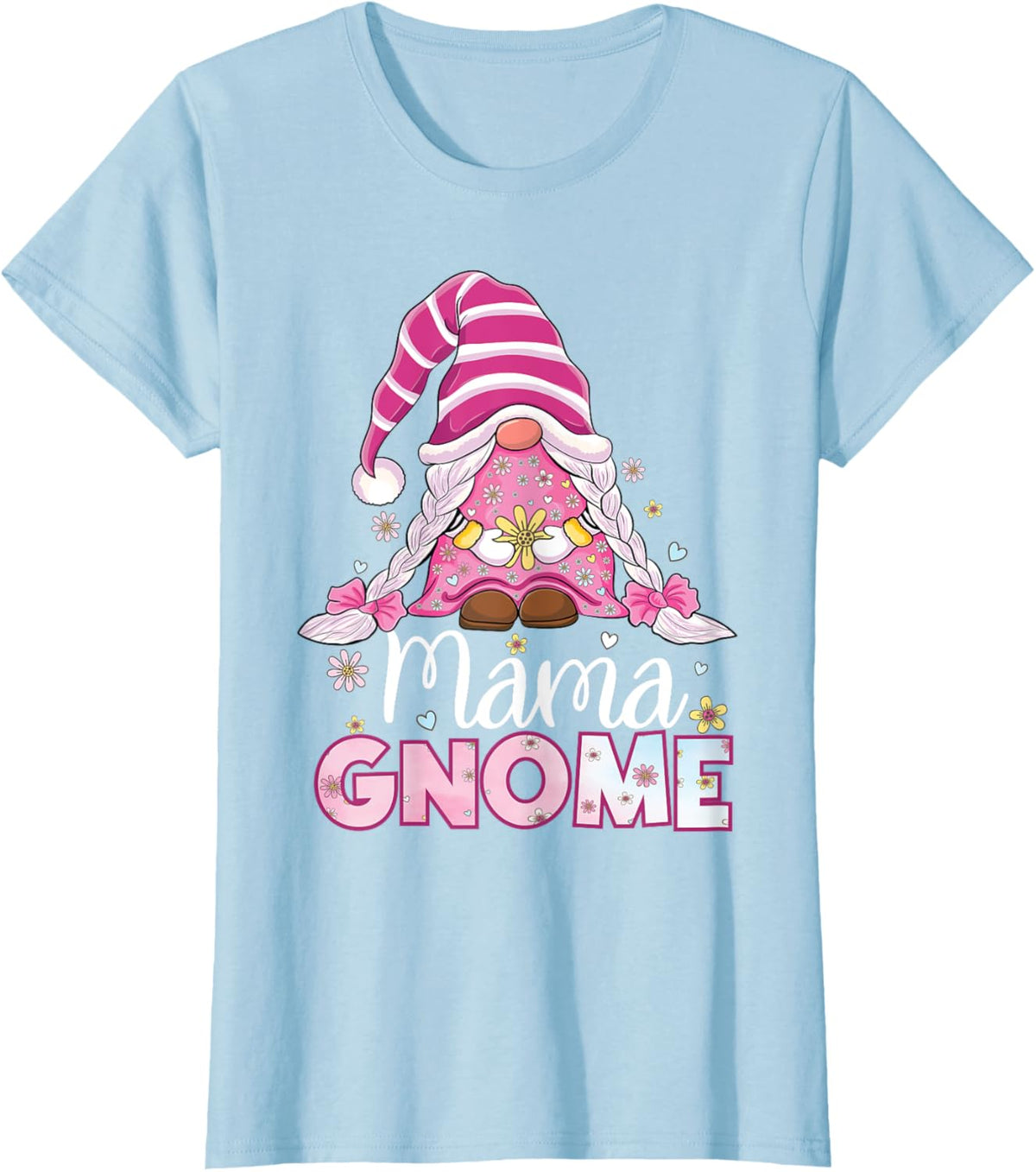 Flower For Mom Gnomies Cute Gnome Mom Happy Mother&#39;s Day