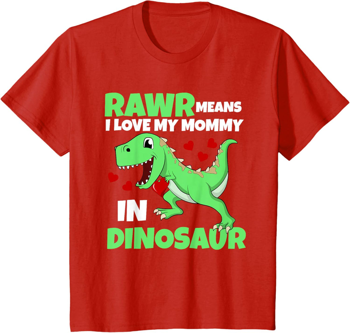 Kids I Love My Mommy Rawr Dinosaur Mom Mother&#39;s Day Toddler Boy Mother Shirt