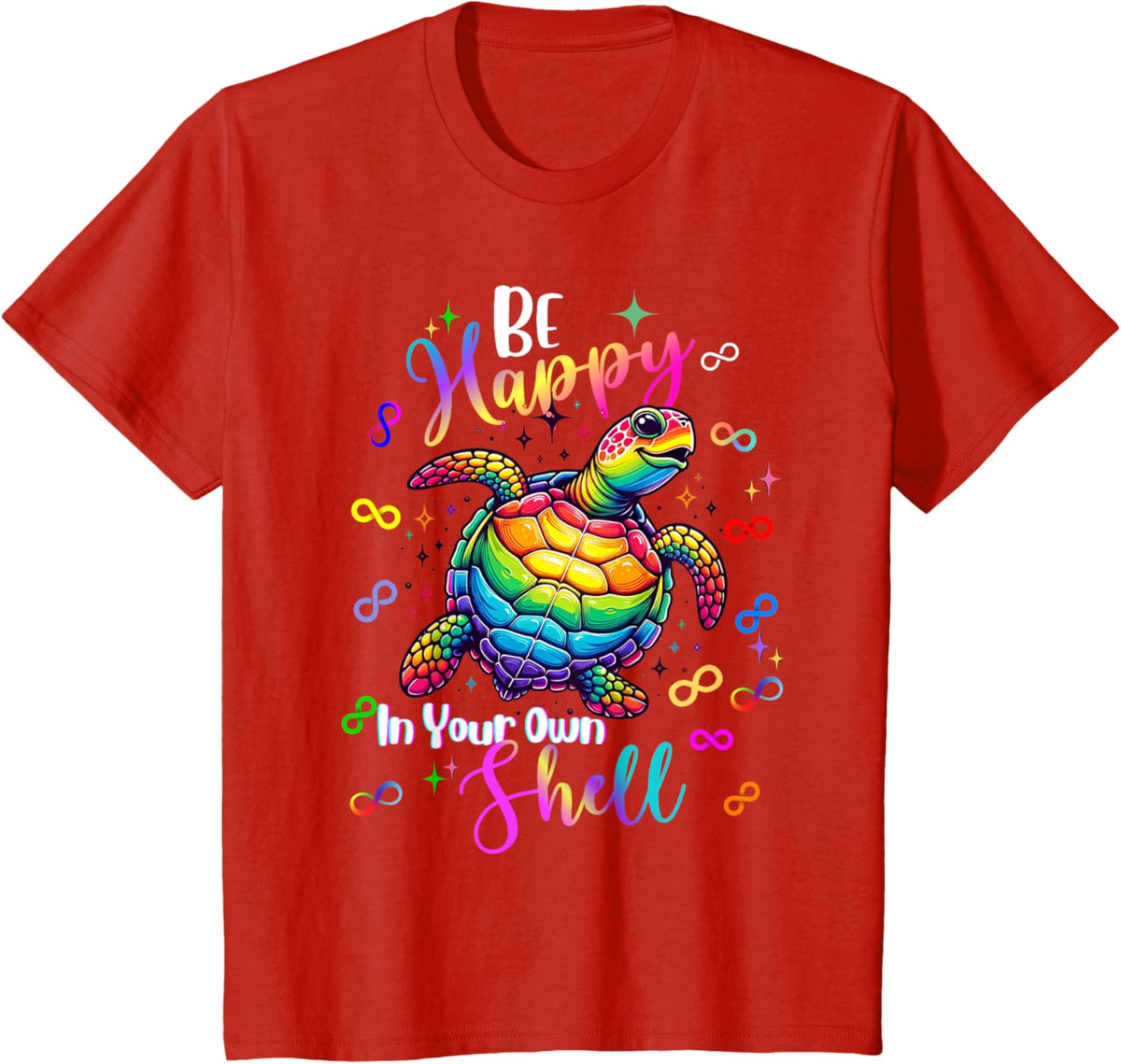 Rainbow Turtle Be Happy In Your Own Shell Autism Awareness