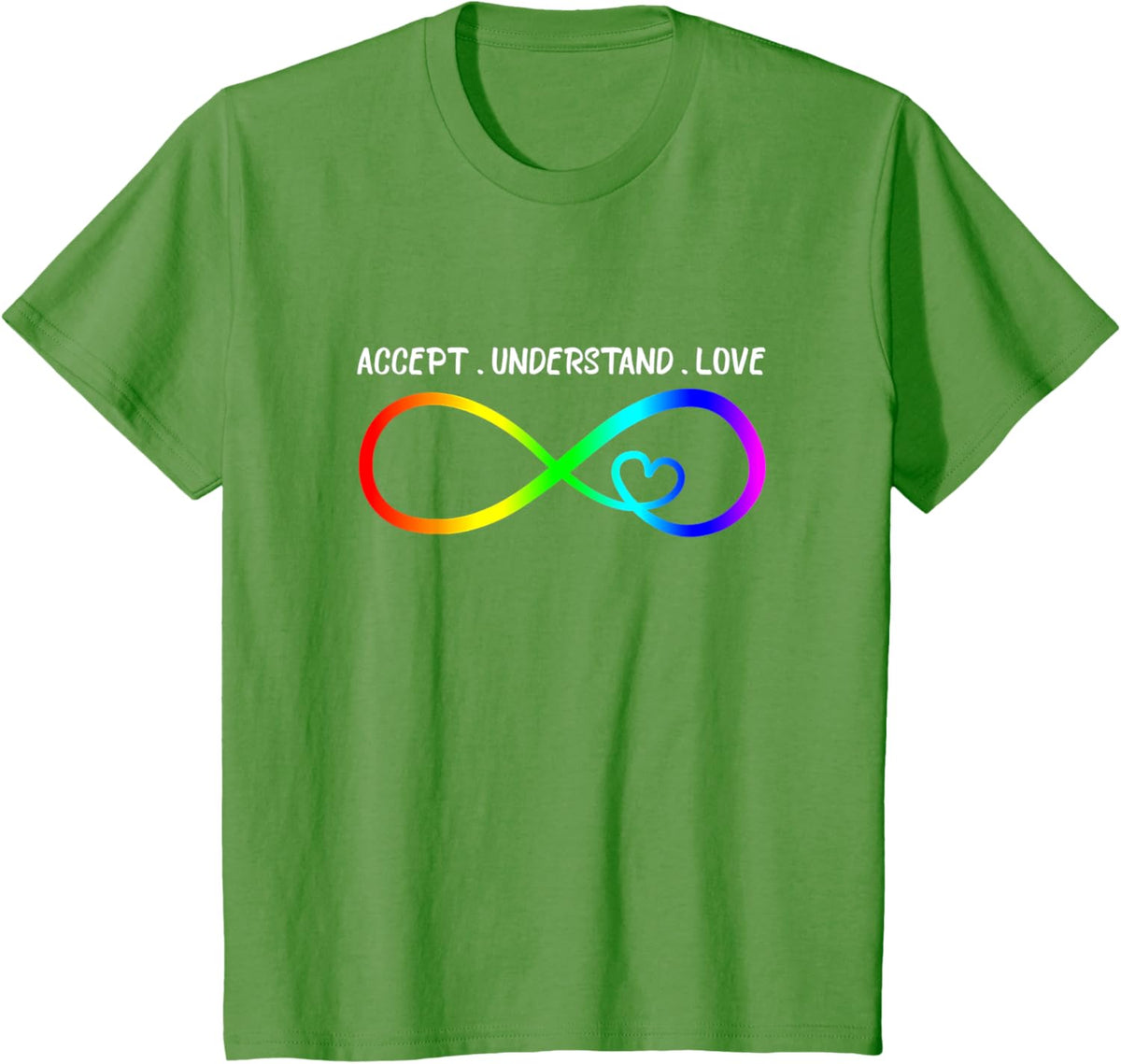 Accept Understand Love Heart Infinity Autism Awareness