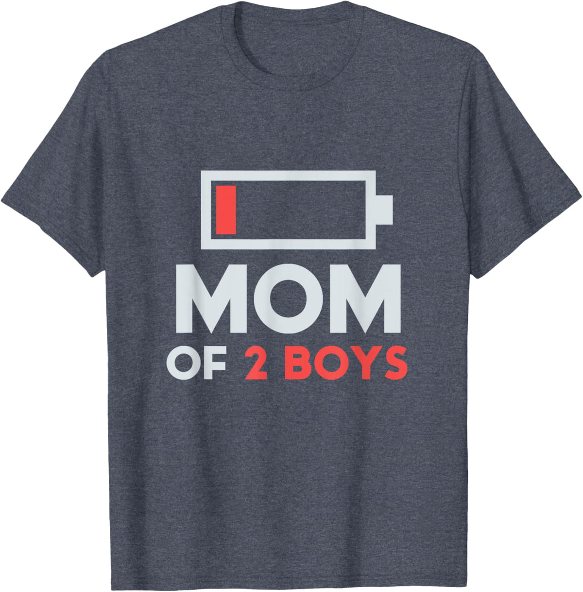 Mom of 2 Boys Gift from Son Mothers Day Birthday Women Mother Shirt