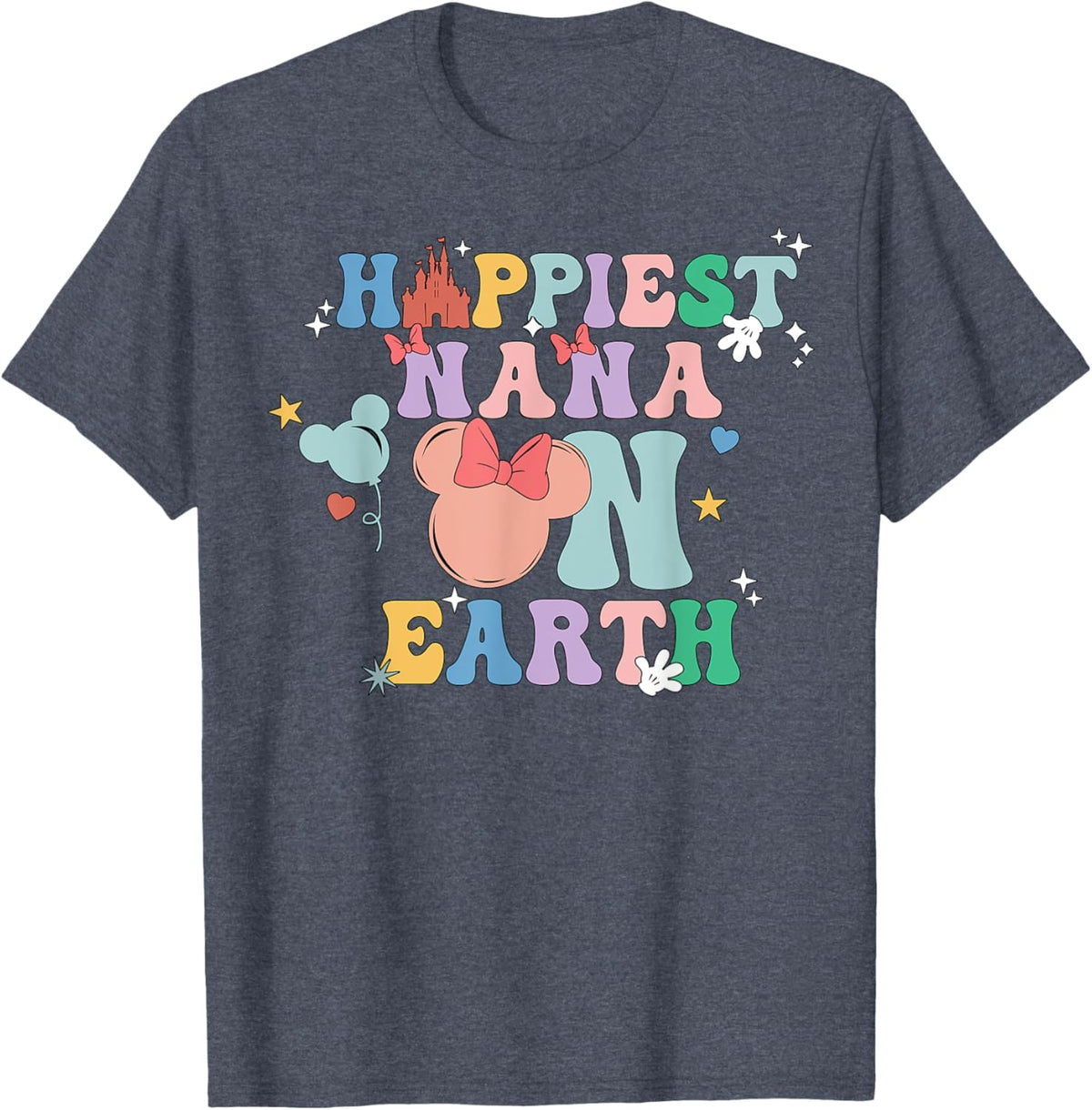 Happiest Nana On Earth Groovy Mom Mother&#39;s Day Mother Shirt