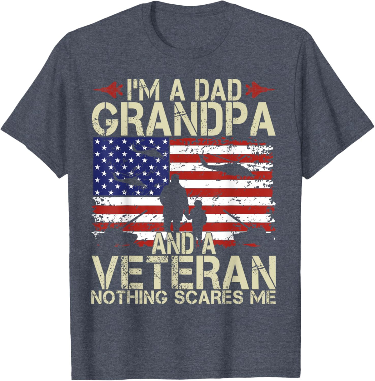 I&#39;m A Dad Grandpa And Veteran Fathers Day Papa Grandpa Gifts