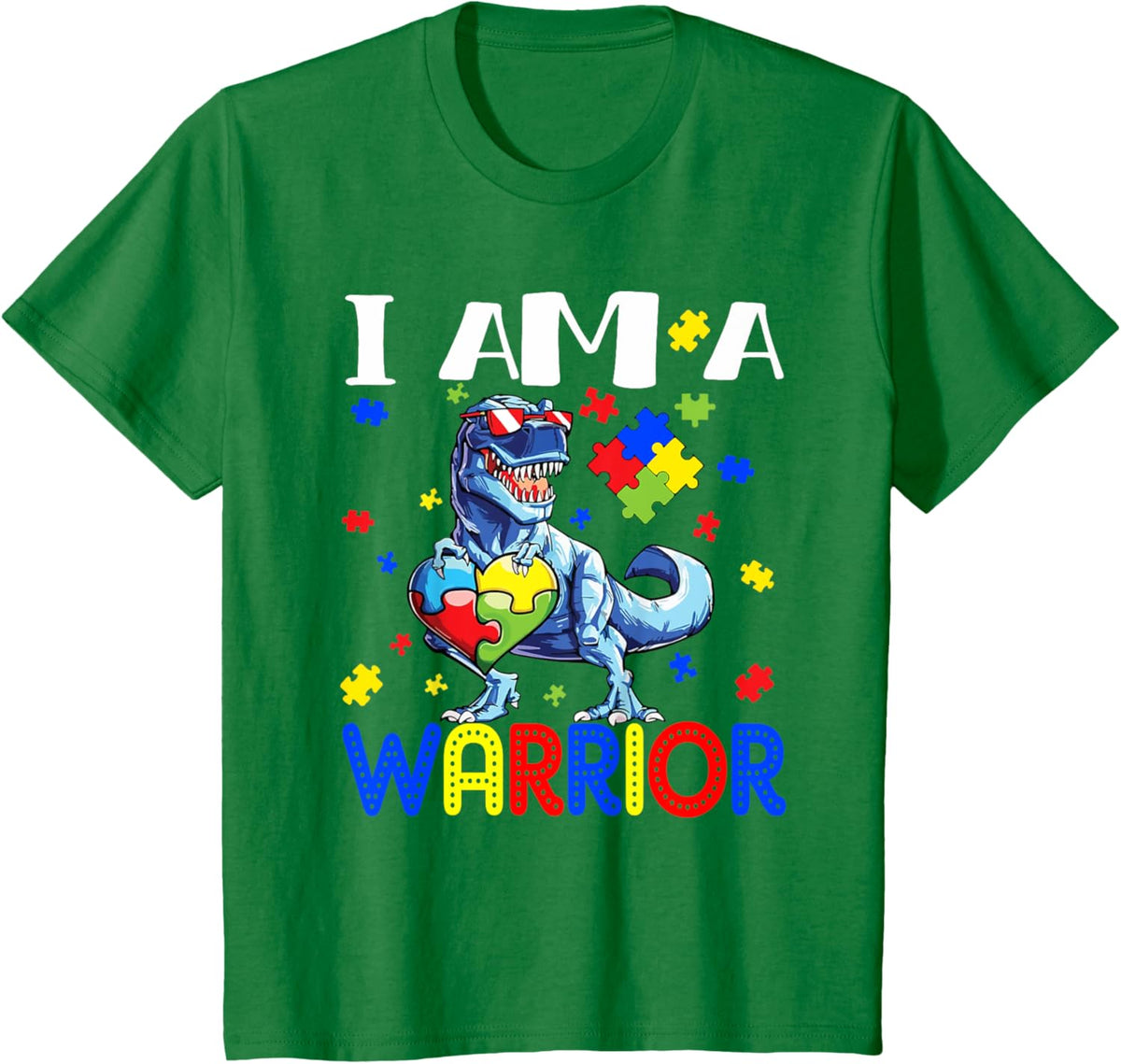 I Am A Warrior Autism Boys Family Dinosaur Autism Awareness