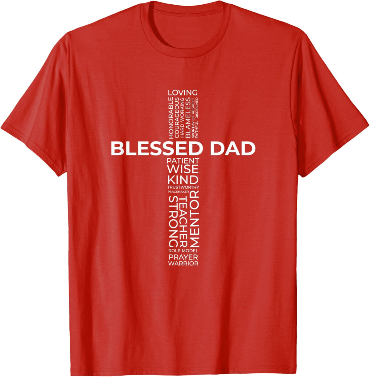 Christian Blessed Dad Cross Father&#39;s Day Shirt