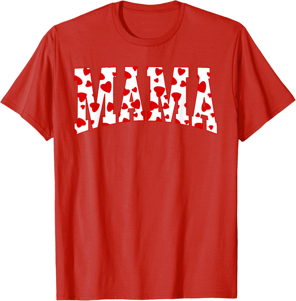 Mama Valentine Heart Valentines Day Family Matching Funny Mother Shirt
