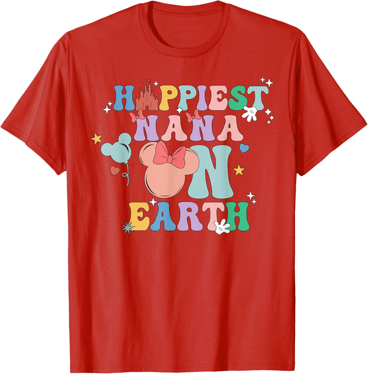 Happiest Nana On Earth Groovy Mom Mother&#39;s Day Mother Shirt