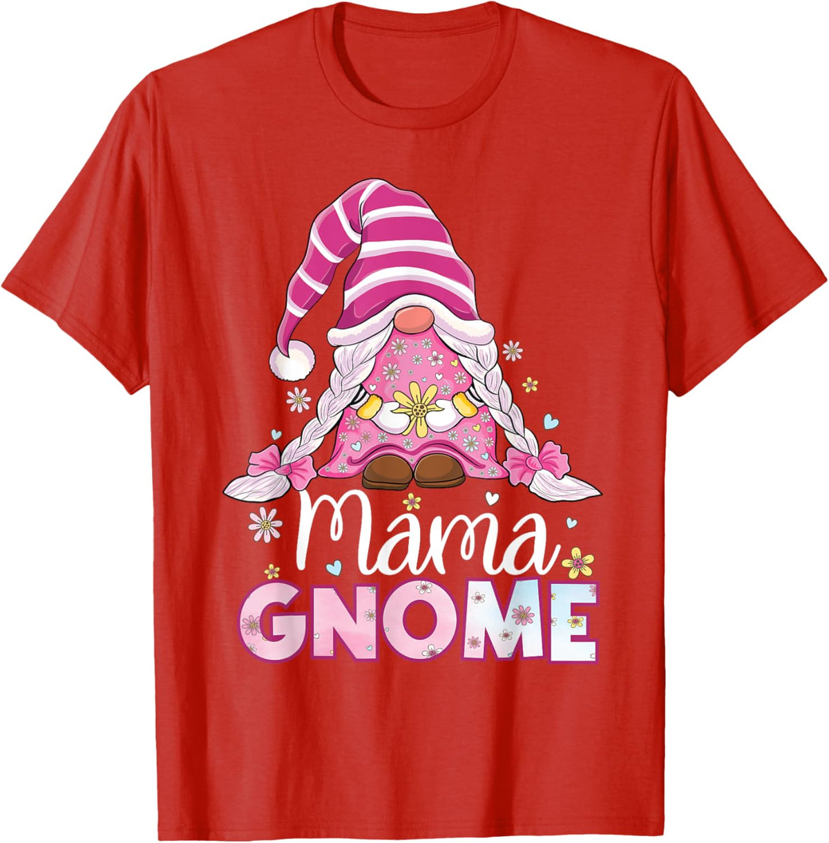 Flower For Mom Gnomies Cute Gnome Mom Happy Mother&#39;s Day