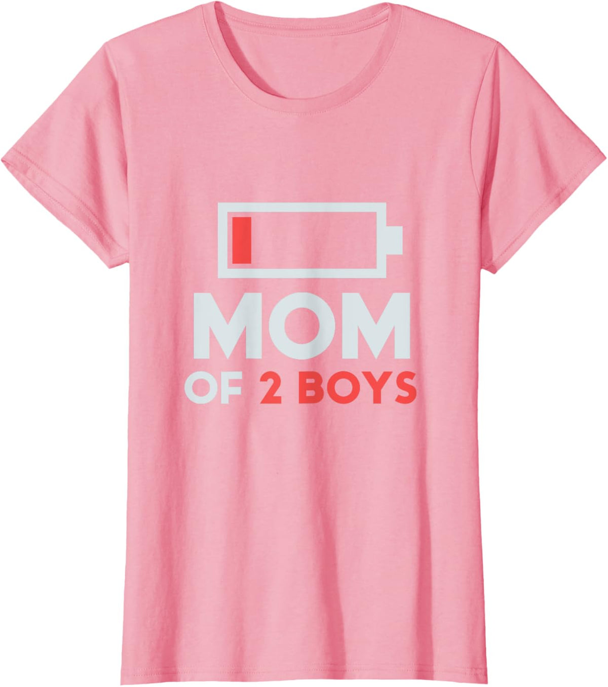 Mom of 2 Boys Gift from Son Mothers Day Birthday Women Mother Shirt