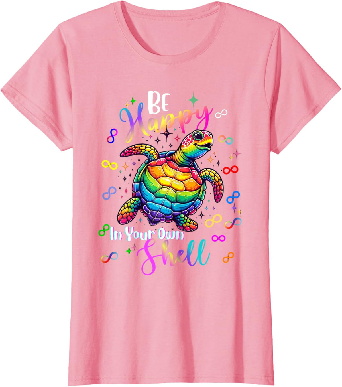 Rainbow Turtle Be Happy In Your Own Shell Autism Awareness