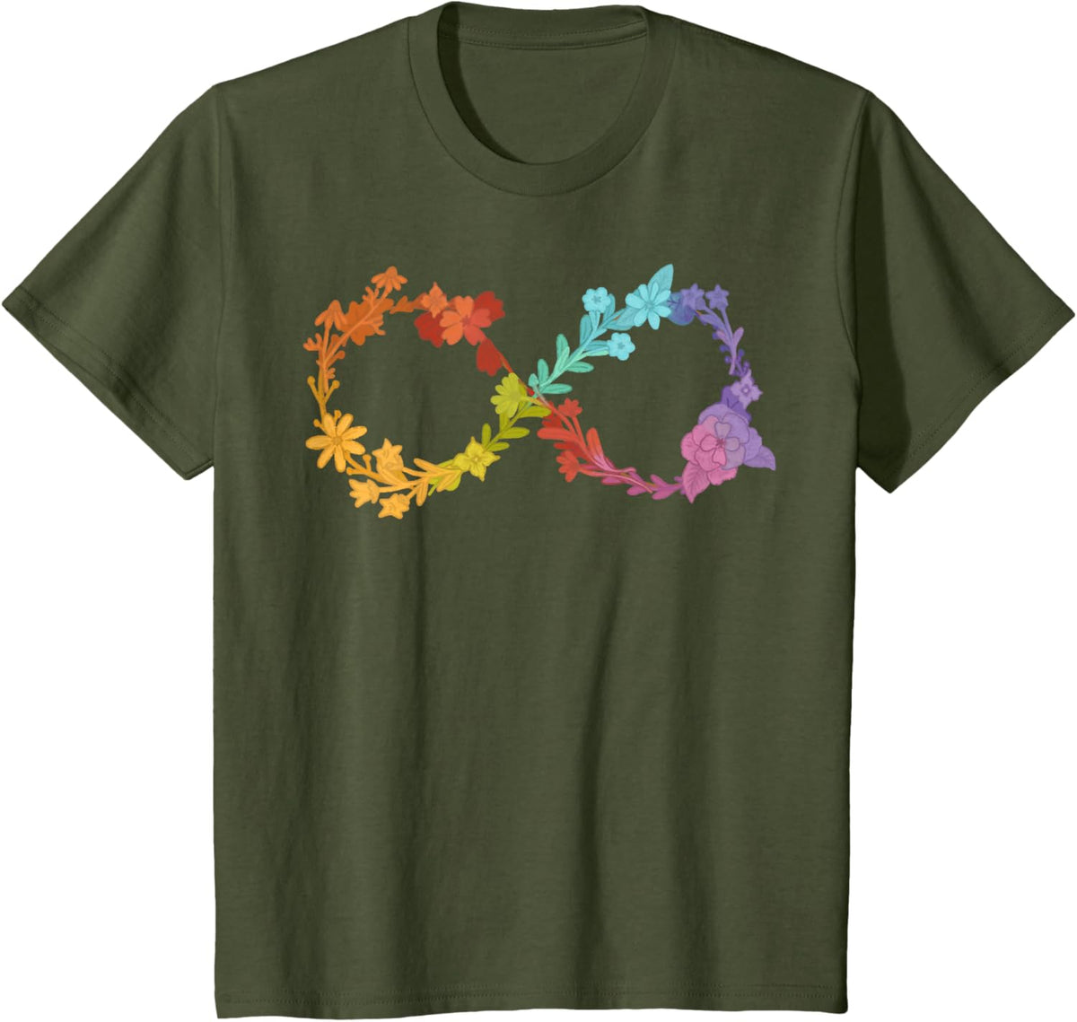 Floral Neurodiversity Infinity Symbol Autism Awareness