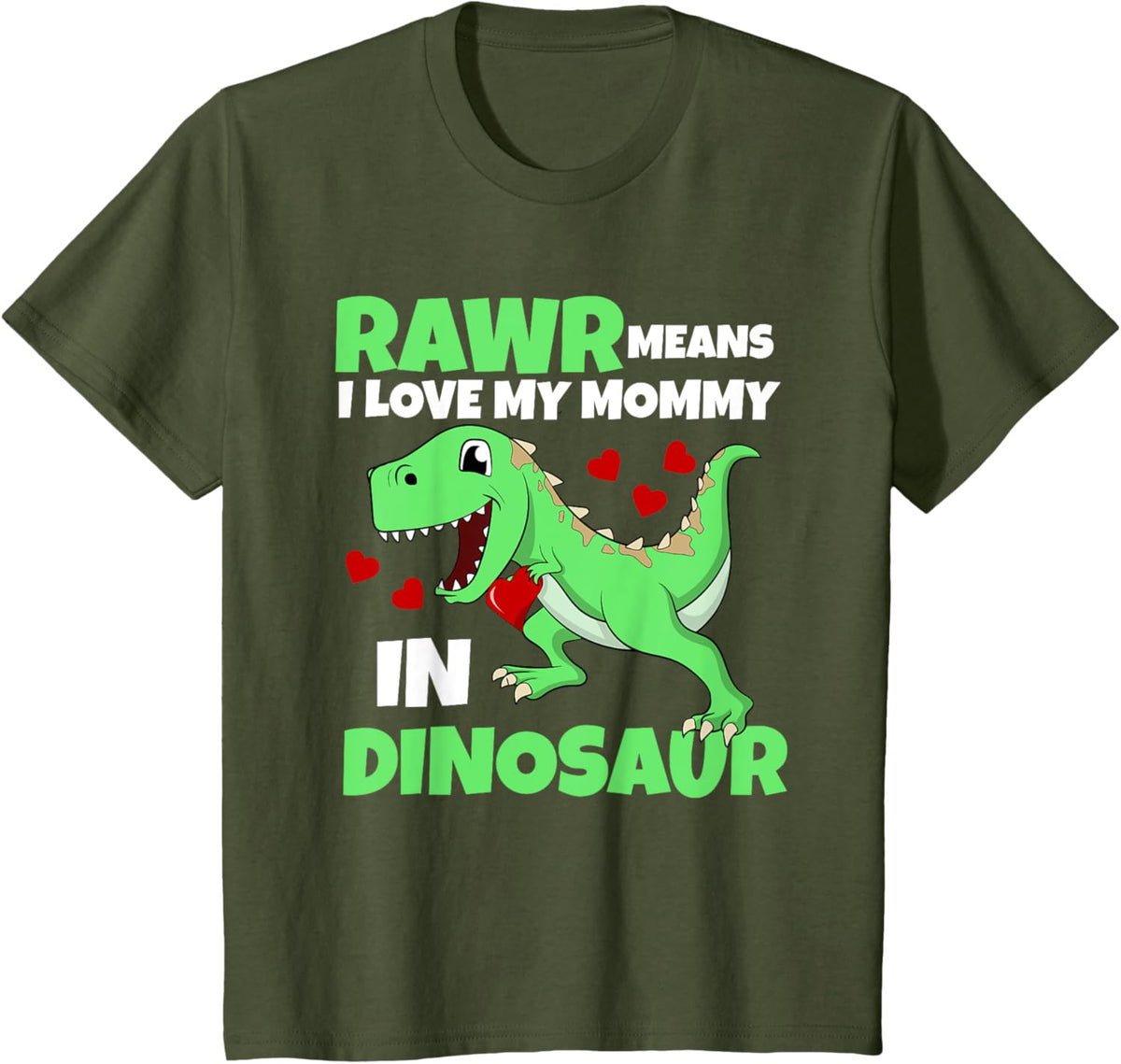 Kids I Love My Mommy Rawr Dinosaur Mom Mother&#39;s Day Toddler Boy Mother Shirt