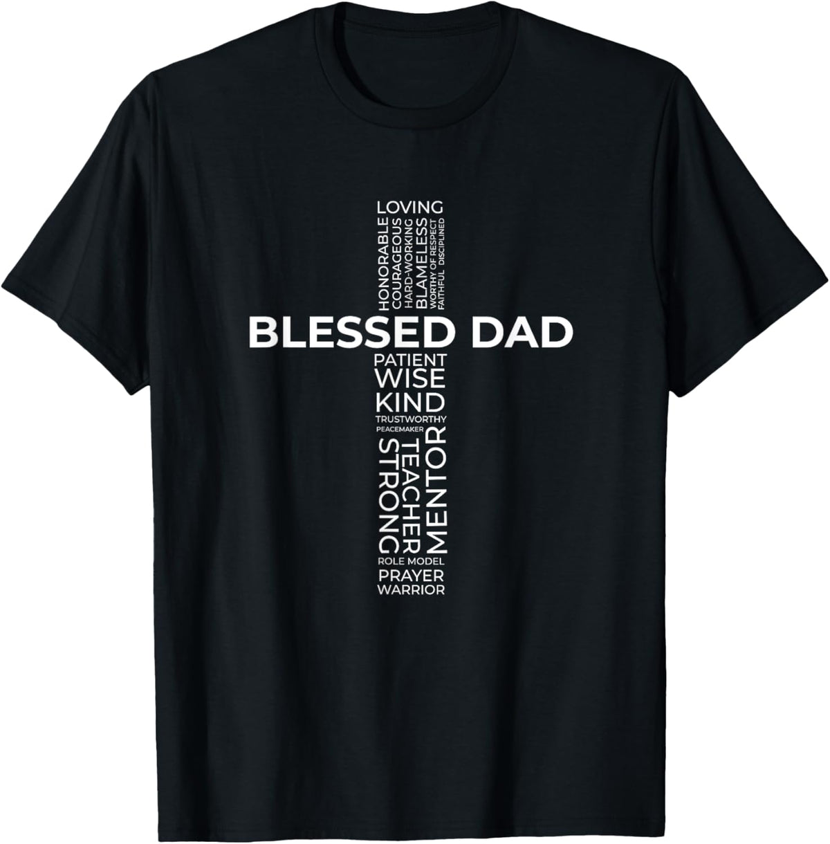 Christian Blessed Dad Cross Father&#39;s Day Shirt