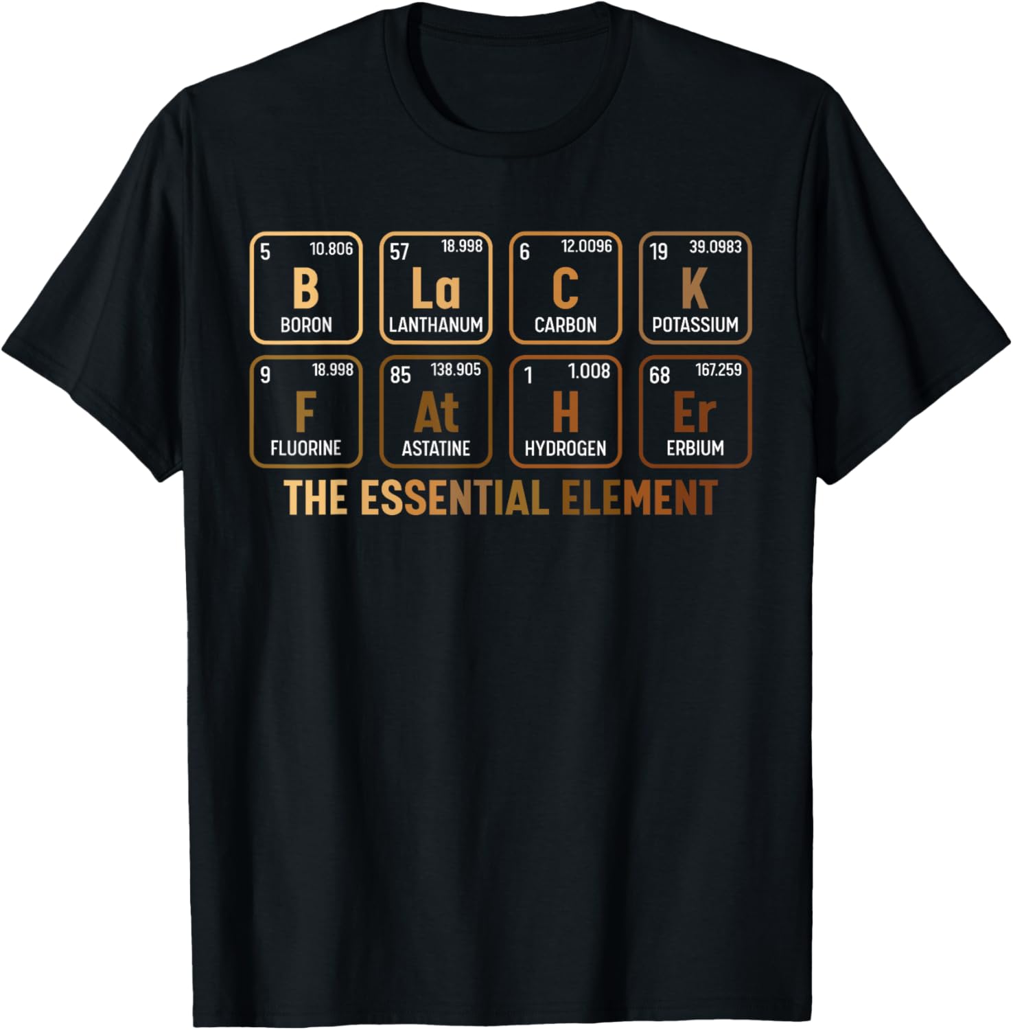 Mens Black Father's Day Black Dad Black Father Essential Element