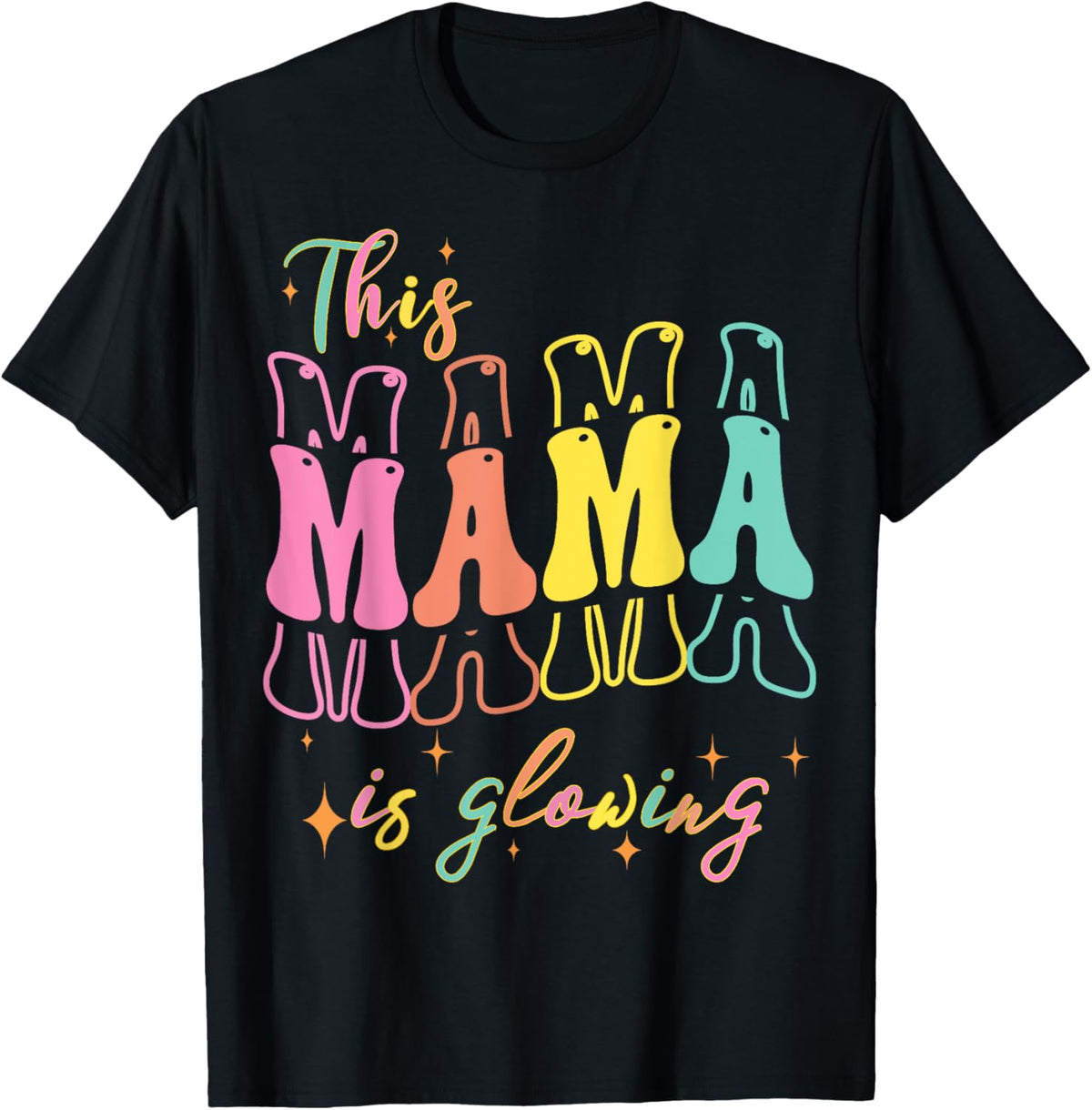 Mothers day Tee, This Mom is Glowing Mom mothers Day