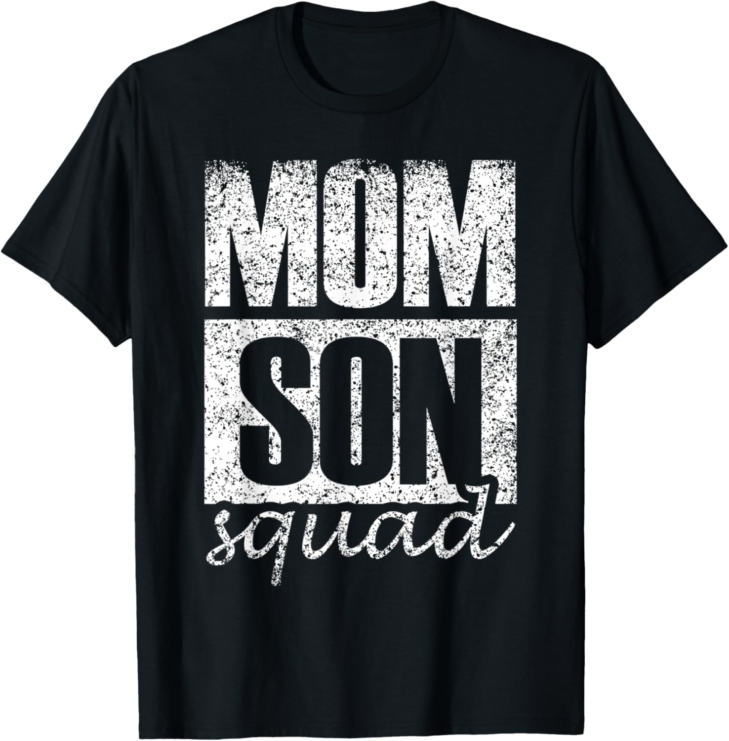 Mama Mom Son Mothers Day Love Mama Mommy Son Squad Mother's Day Matching Mom Sons Mother Son T-Shirt, Small, Black