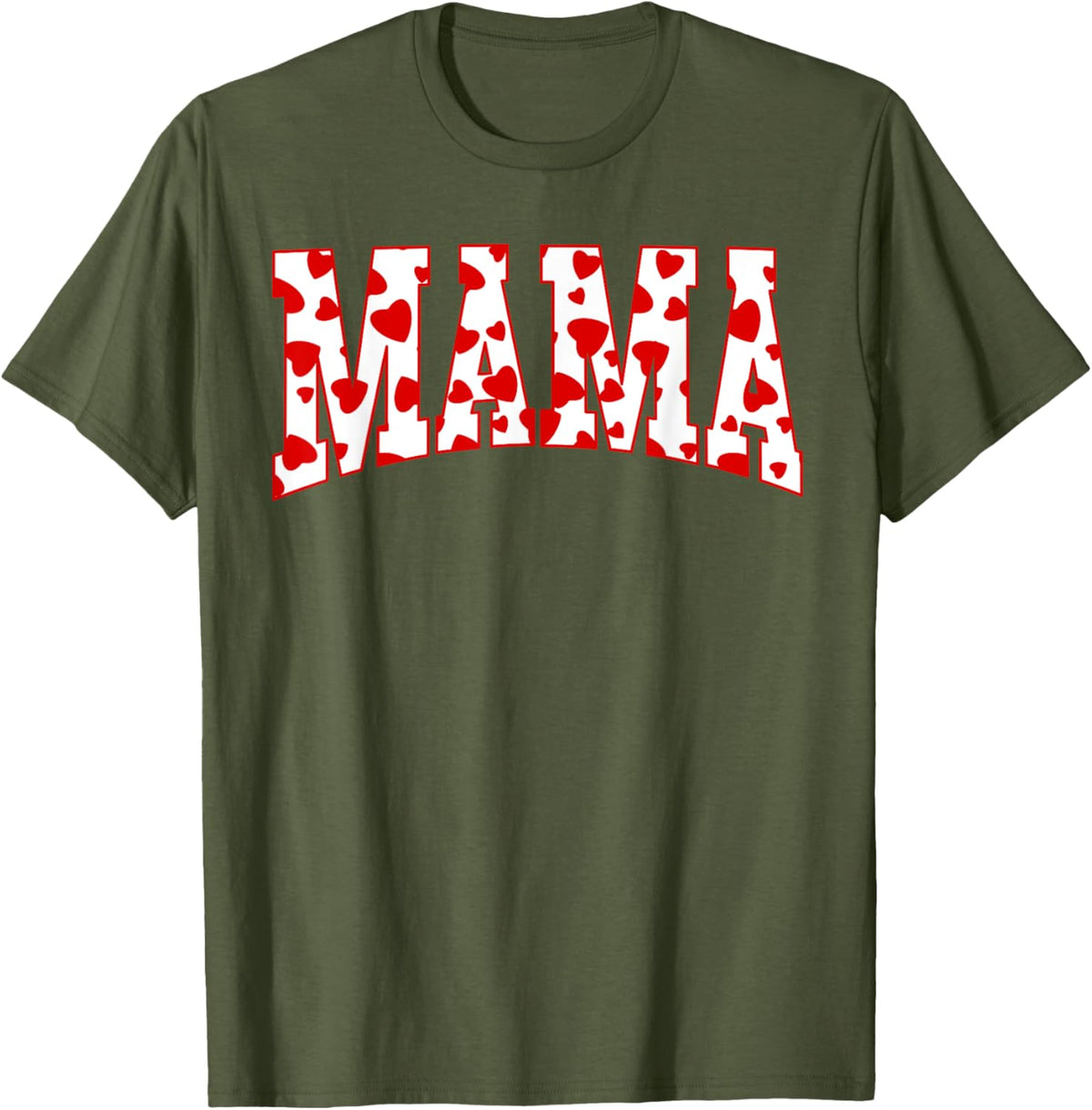 Mama Valentine Heart Valentines Day Family Matching Funny Mother Shirt