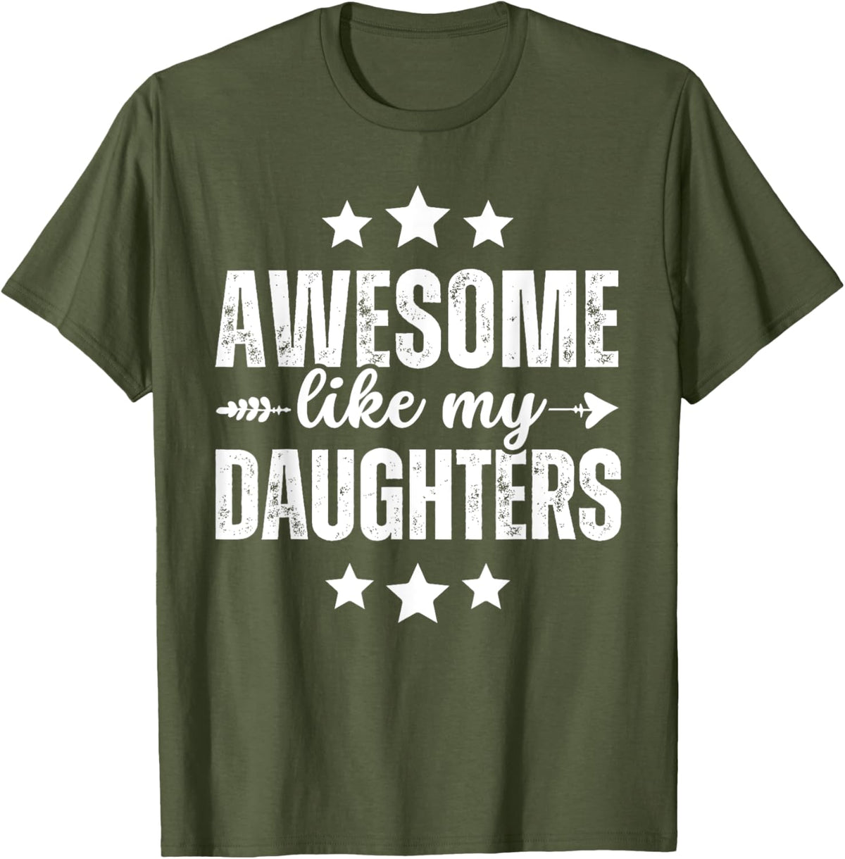 Awesome Like My Daughters Funny Fathers Day Dad Vintage