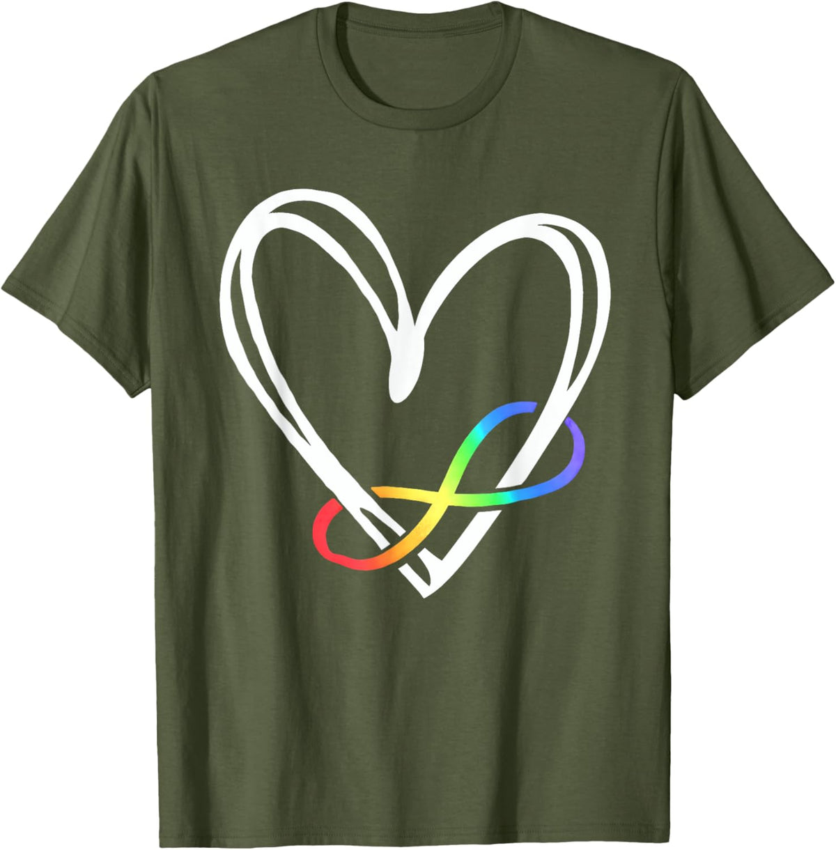 Infinity Heart Autism Awareness Love Needs No Words Tie Dye