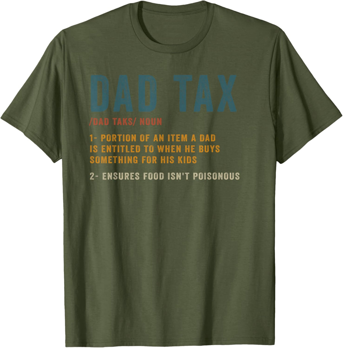 Vintage Dad Tax Definition Men Funny Father&#39;s Day