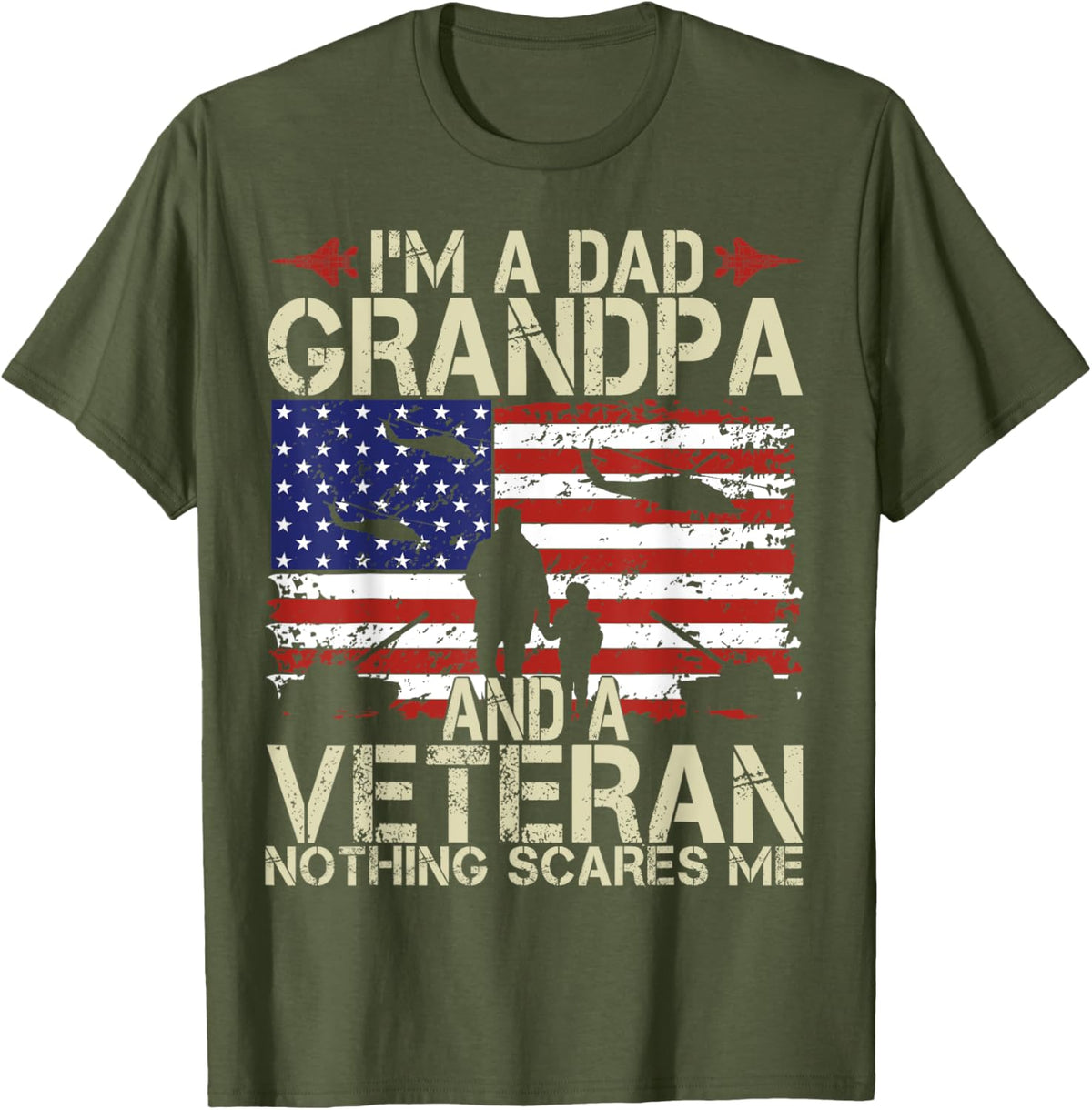 I&#39;m A Dad Grandpa And Veteran Fathers Day Papa Grandpa Gifts