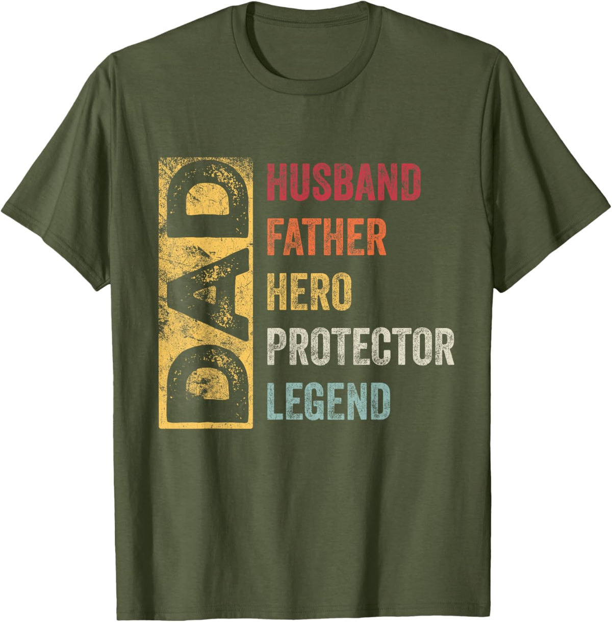 Retro Husband Father Hero Protector Legend Father Day Dad