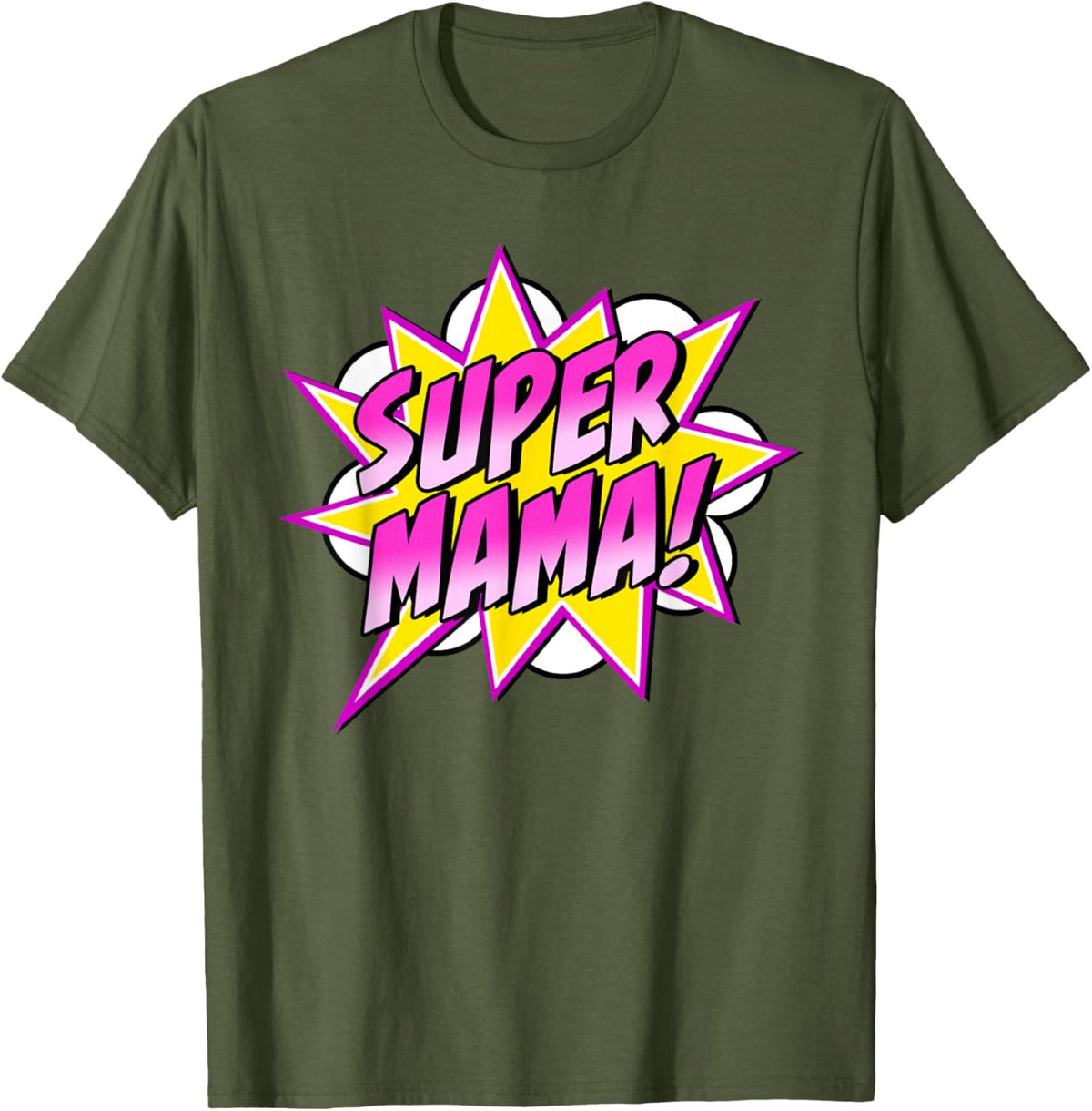 Super Mama Comic Book Superhero Mother&#39;s Day