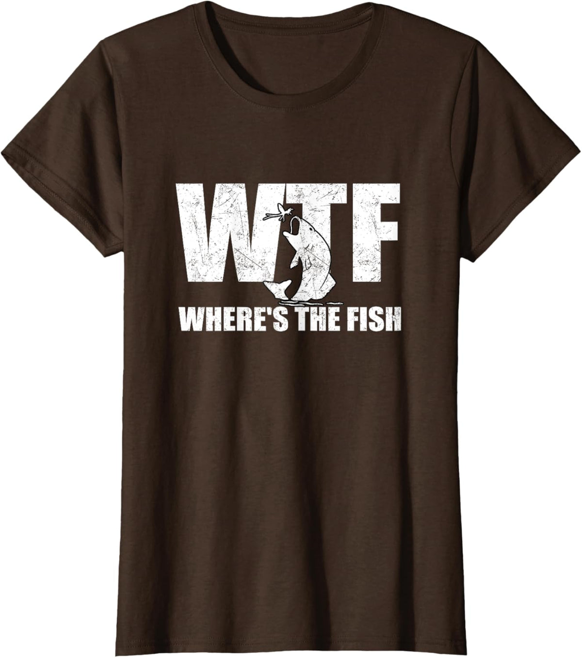 WTF Where&#39;s The Fish Men&#39;s Funny Fishing Gifts Fathers Day