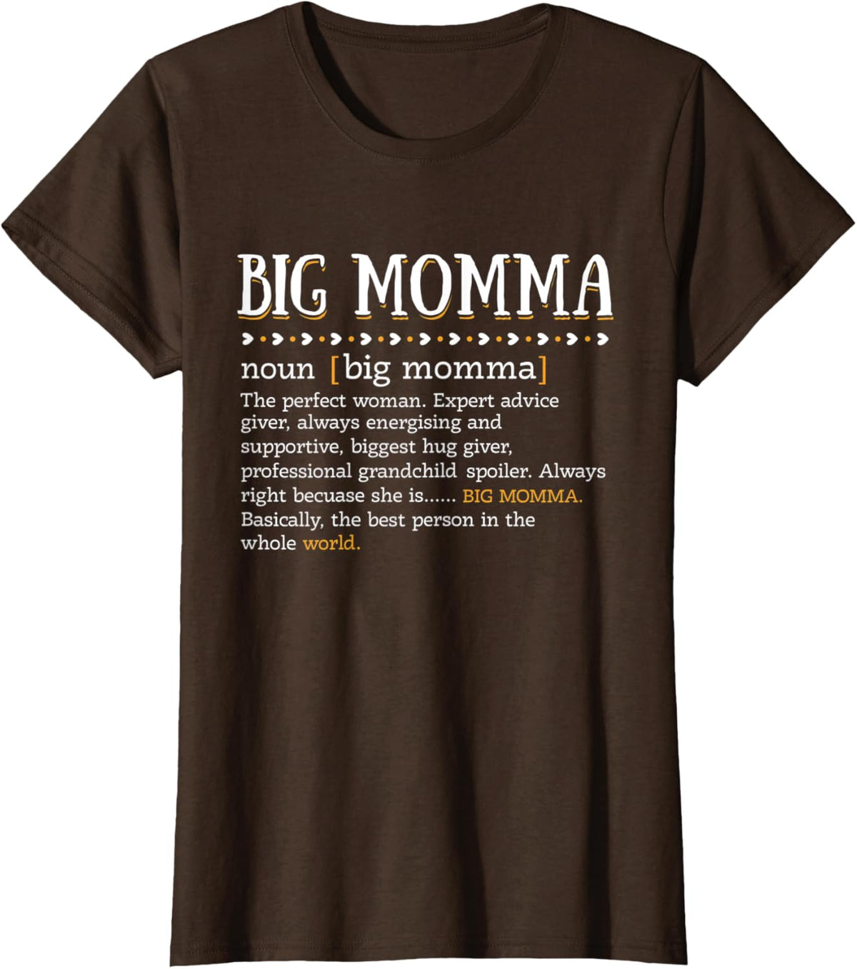 Womens Funny BIG MOMMA Definition Cute Mom Grandma Mother\u2019s Day