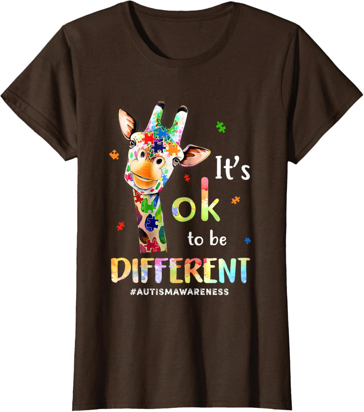 Its Ok To Be Different Autism Awareness Giraffe