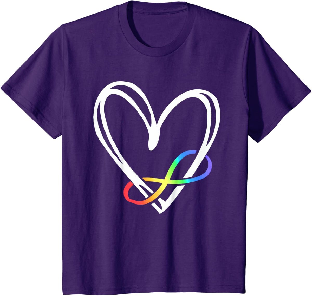 Infinity Heart Autism Awareness Love Needs No Words Tie Dye