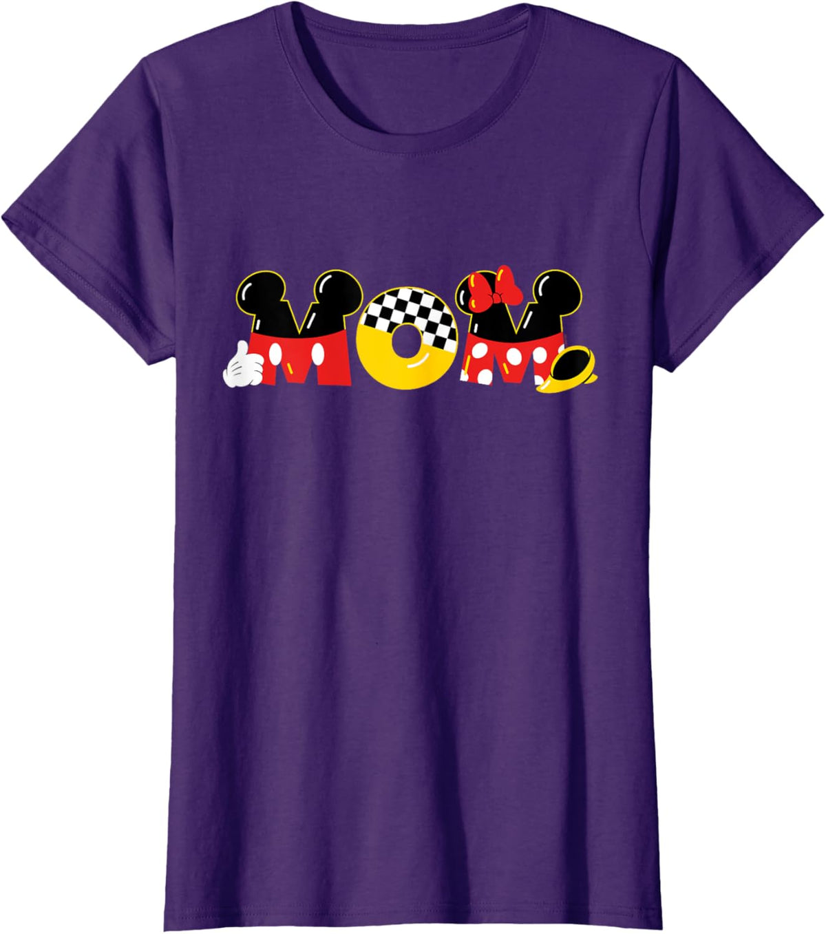 Disney Mickey Mouse &amp; Minnie Mouse Mom Mother\u2019s Day Birthday Mother Shirt