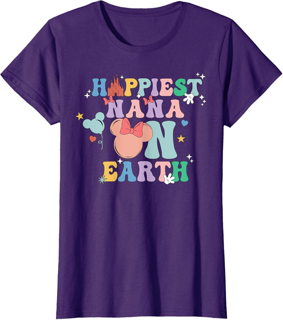 Happiest Nana On Earth Groovy Mom Mother&#39;s Day Mother Shirt