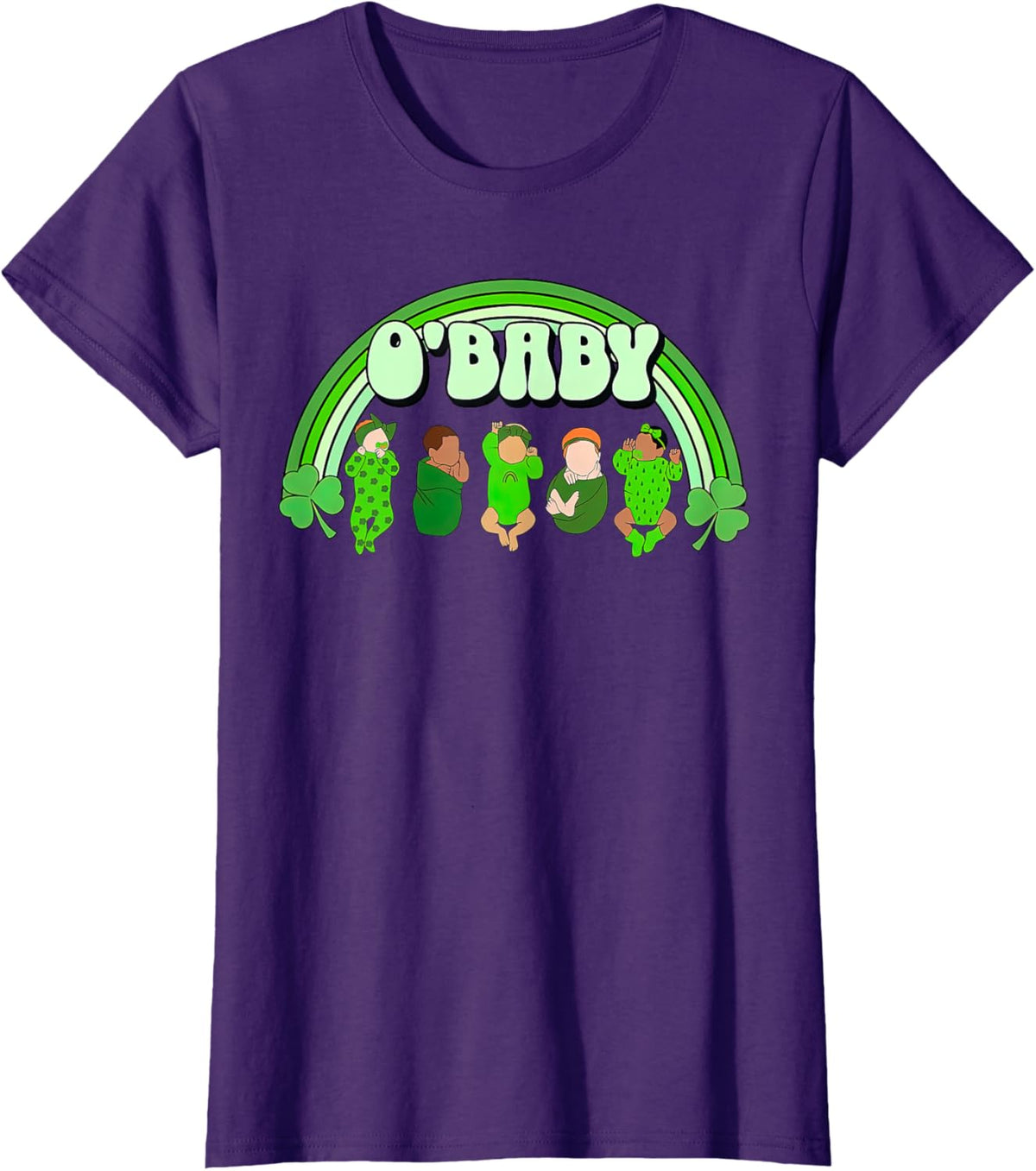 Rainbow Labor And Delivery Nurse Saint Patrick&#39;s Day NICU