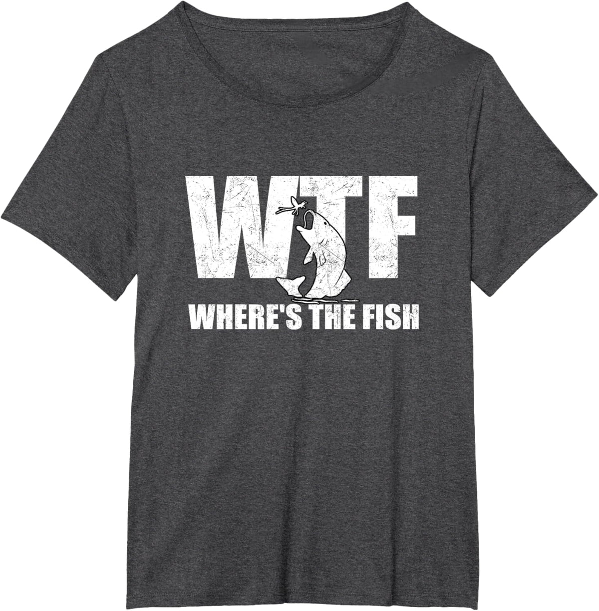 WTF Where&#39;s The Fish Men&#39;s Funny Fishing Gifts Fathers Day