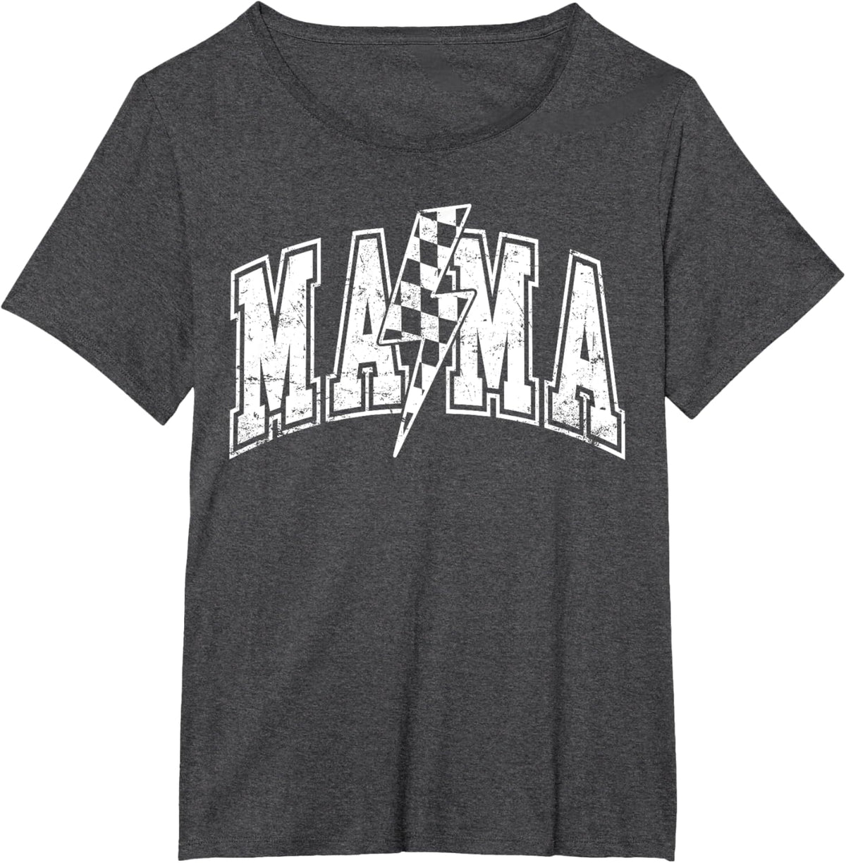Mama Lightning Bolt Checkered Varsity Mom Women Mother&#39;s Day Mother Shirt