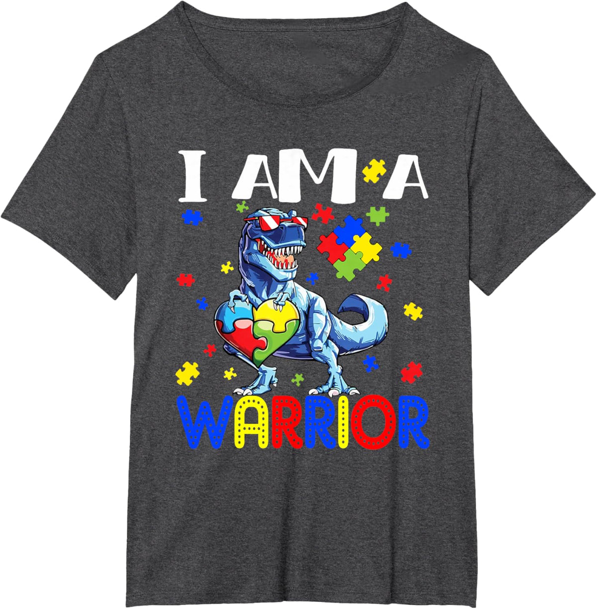 I Am A Warrior Autism Boys Family Dinosaur Autism Awareness