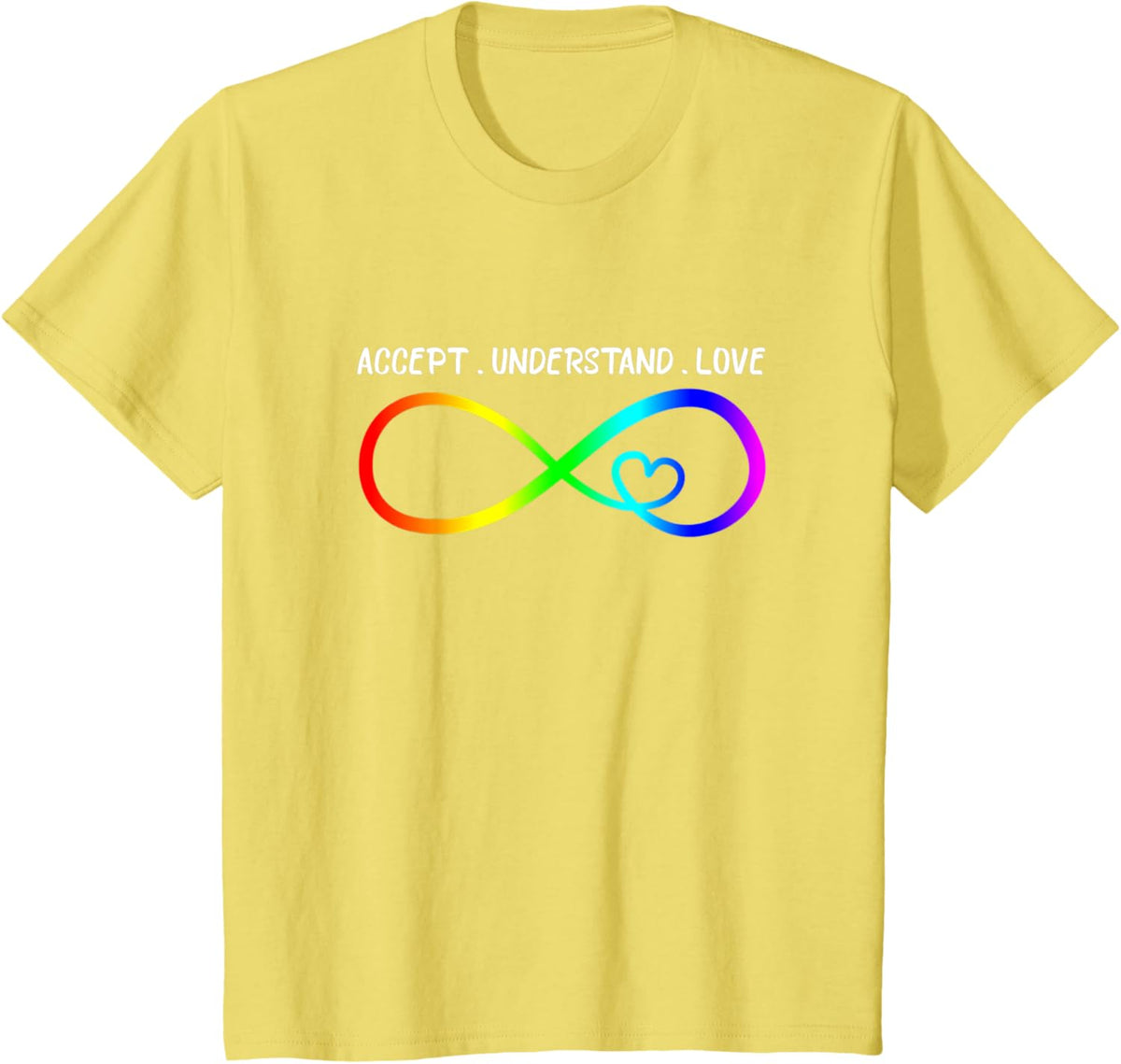 Accept Understand Love Heart Infinity Autism Awareness
