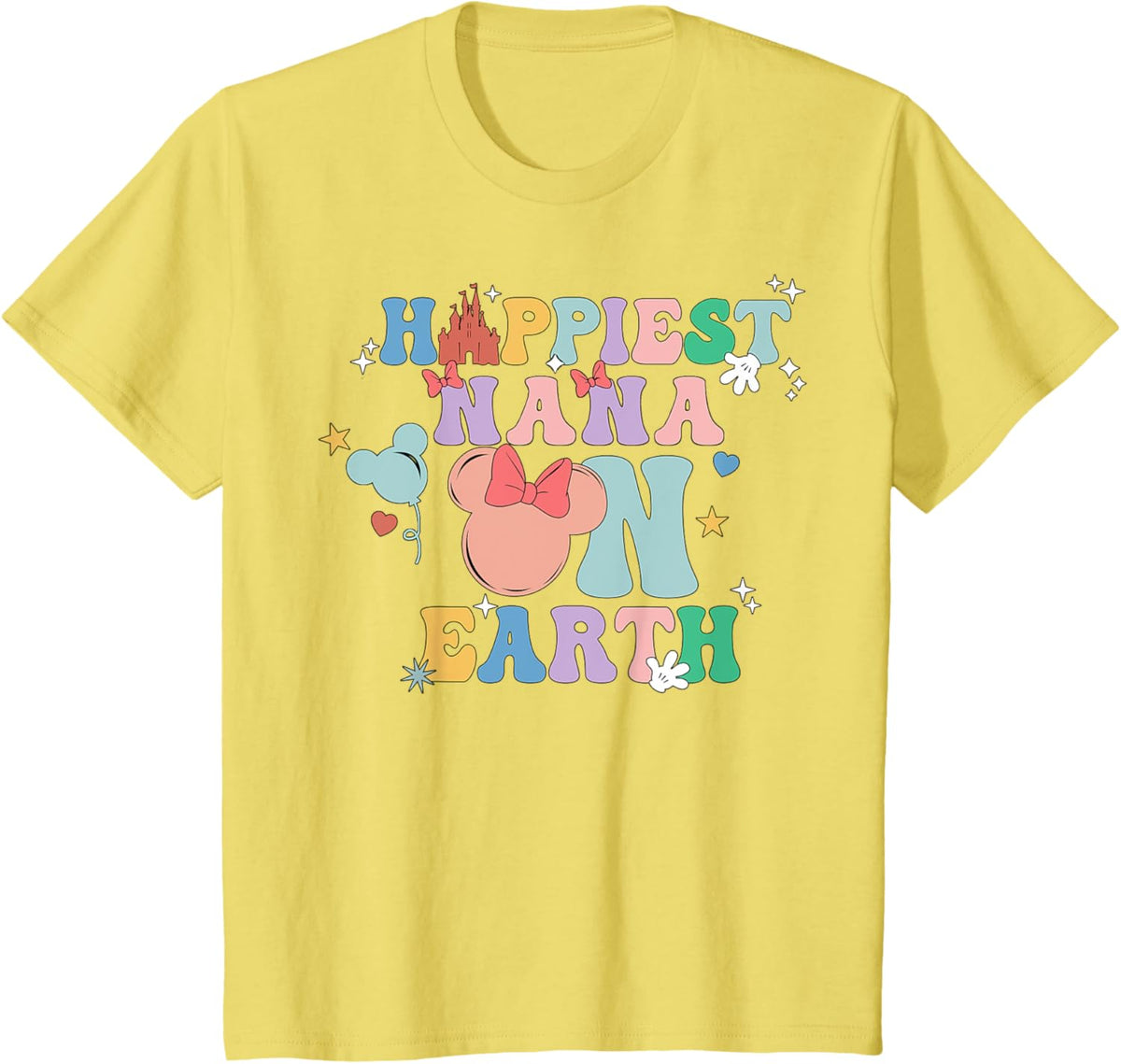 Happiest Nana On Earth Groovy Mom Mother&#39;s Day Mother Shirt