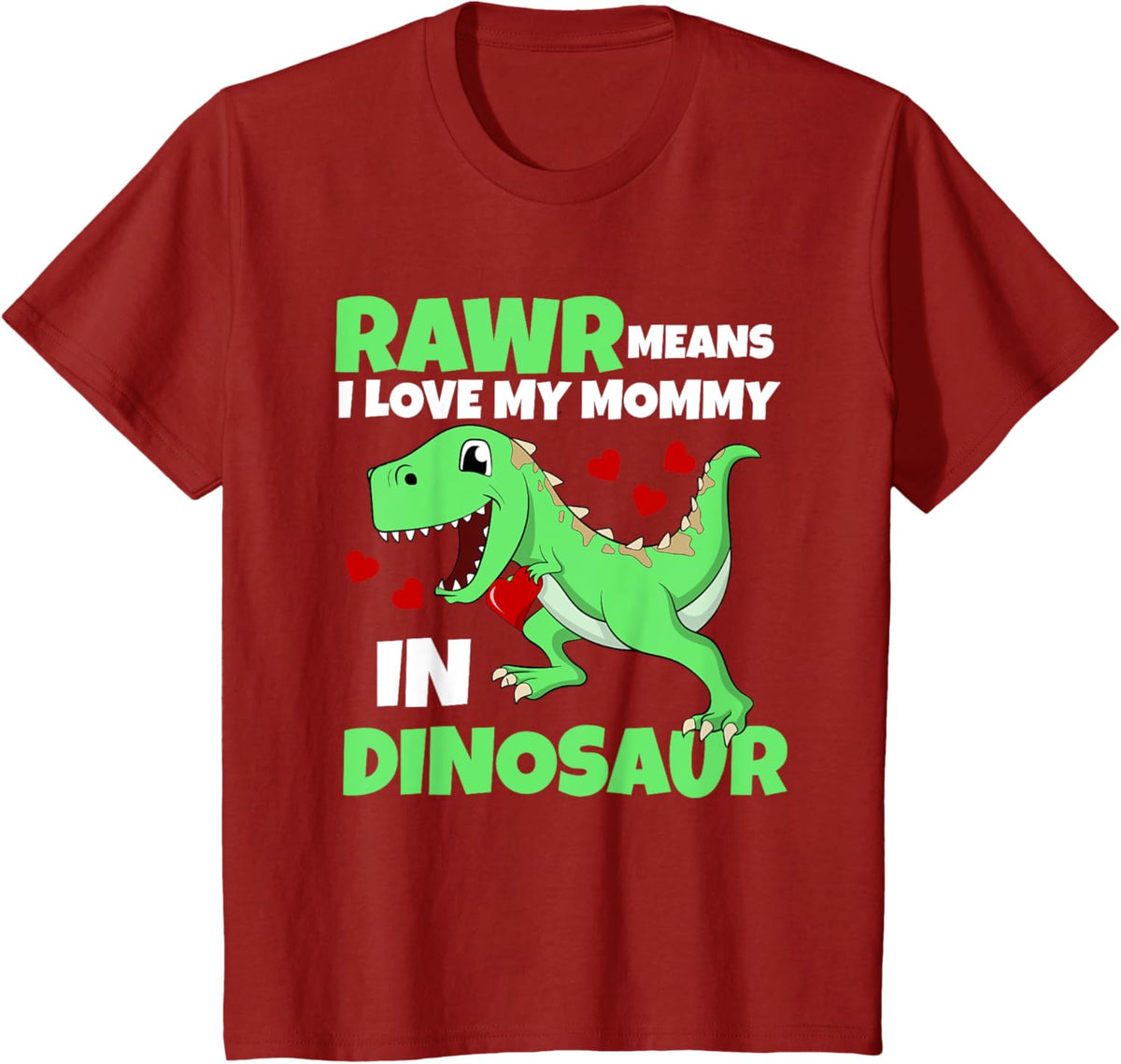 Kids I Love My Mommy Rawr Dinosaur Mom Mother&#39;s Day Toddler Boy Mother Shirt