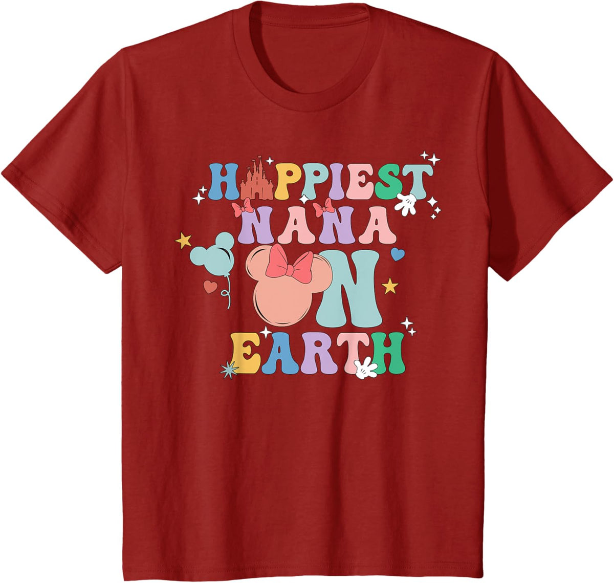 Happiest Nana On Earth Groovy Mom Mother&#39;s Day Mother Shirt