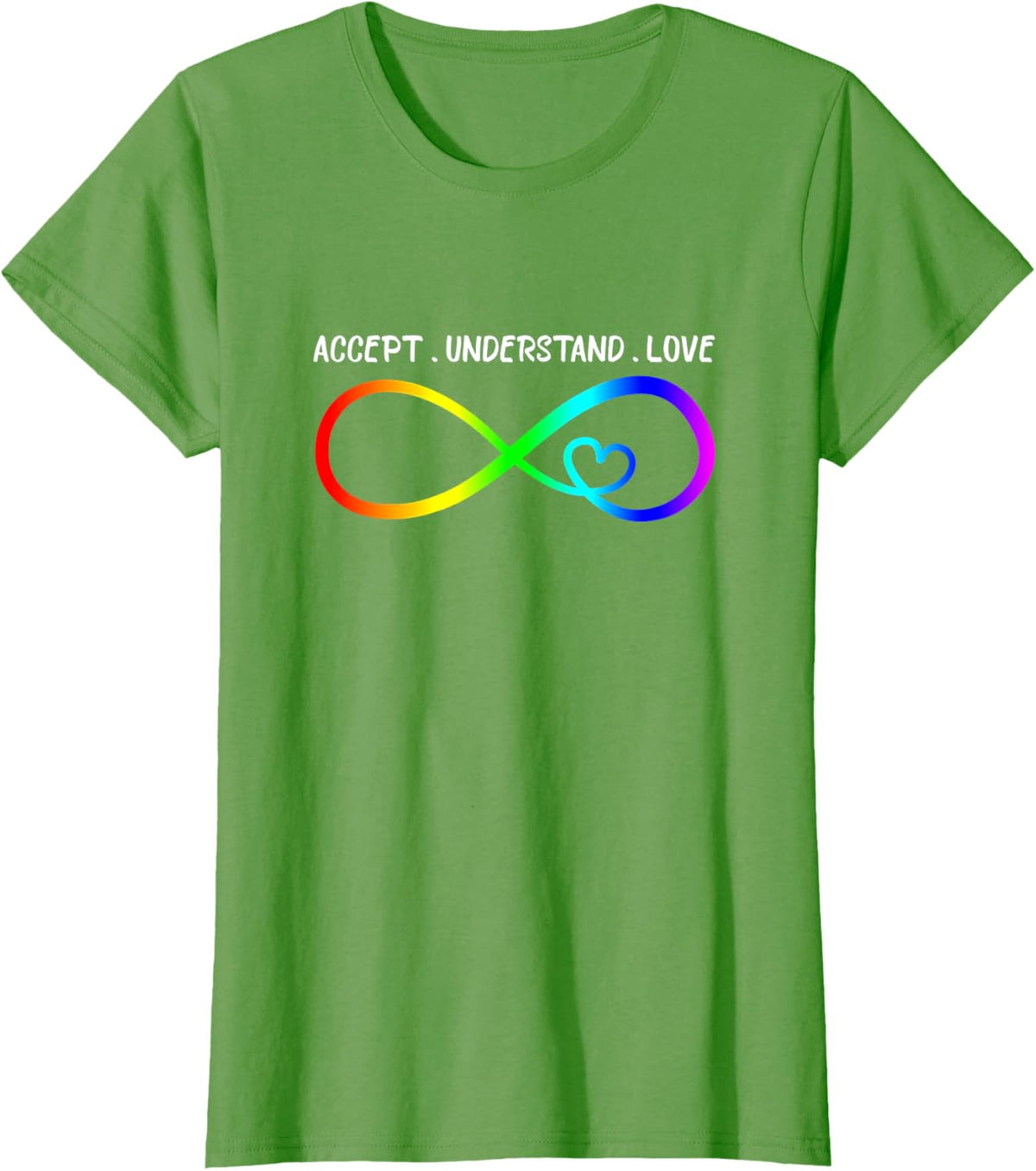 Accept Understand Love Heart Infinity Autism Awareness