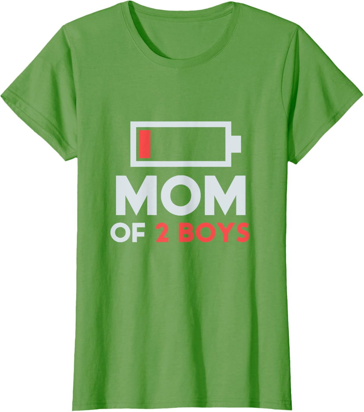 Mom of 2 Boys Gift from Son Mothers Day Birthday Women Mother Shirt