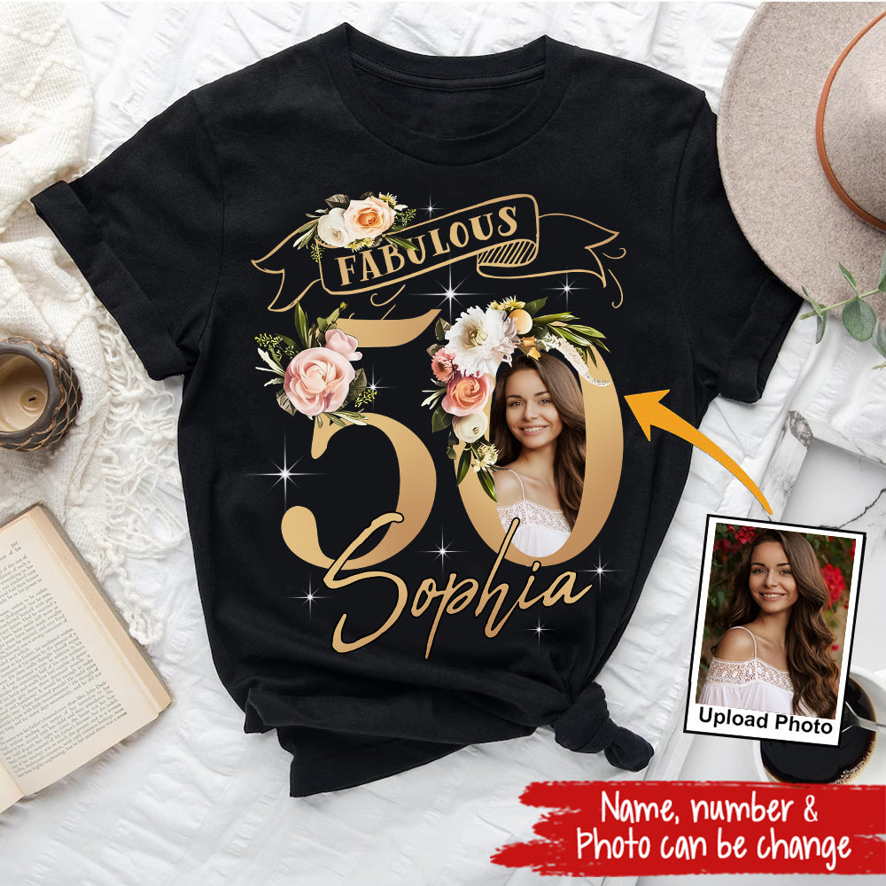 50th Birthday Shirts, Custom Birthday Shirts, Turning 50 Shirt, Gifts For Women Turning 50, 50 And Fabulous Shirt, 50th Birthday Shirts For Her - YPT-HMT