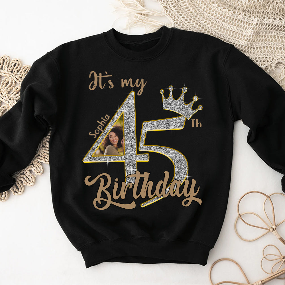 45th Birthday Shirts, Custom Birthday Shirts, Turning 45 Shirt, Gifts For Women Turning 45, 45 And Fabulous Shirt, 1980 Shirt, 45th Birthday Shirts For Her - YPT-HCT