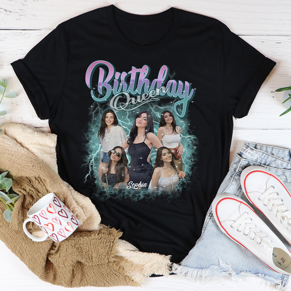 Birthday Shirts, Custom Photo Birthday Shirts, Birthday Shirts For Black Women, Its My Birthday Shirt, Birthday Queen Shirt-YPT-HCT